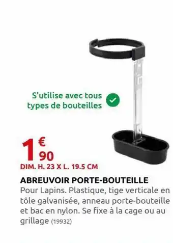 Abreuvoir porte-bouteilles