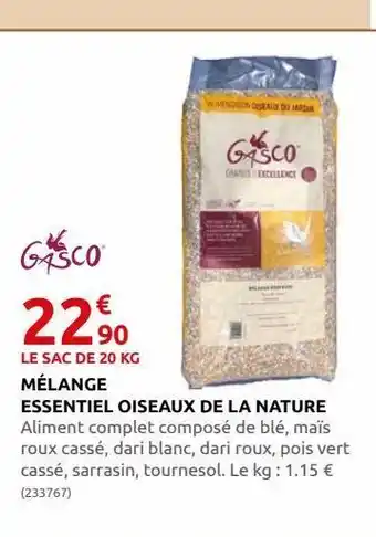 Melange essentiel oiseaux de la nature