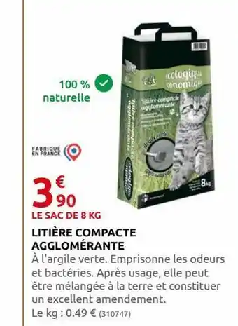 Rural Master Litière compacte agglomerante offre