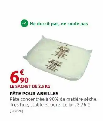 Rural Master Pâté pour abeilles offre