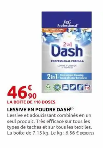 Lessive en poudre dash