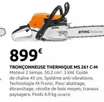Rural Master Tronçonneuse thermique ms 261 c-m offre