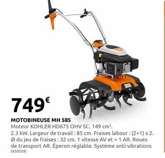 Rural Master Motobineuse mh 585 offre