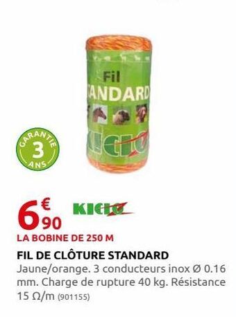 Rural Master Fil de cloture standard offre