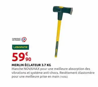 Rural Master Merlin eclateur 3.7kg offre