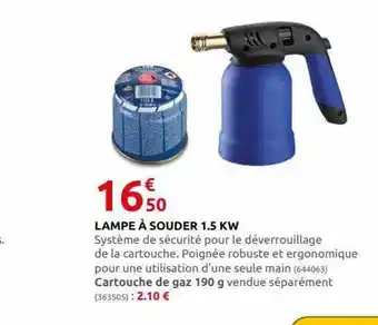Rural Master Lampe à souder 1.5 kw offre