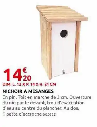 Nichoir à mésanges