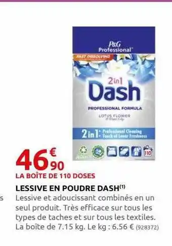 Lessive en poudre dash