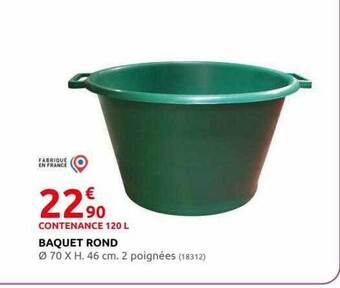 Rural Master Baquet rond offre
