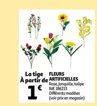 Auchan Fleurs artificielles offre