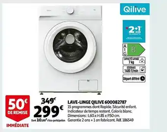 Auchan Lave-linge qilive 600082787 offre
