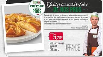 Match Moelleux pommes cannelle offre