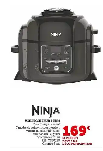 Hyper U Multicuiseur 7 en 1 ninja offre