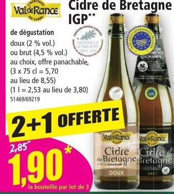 Norma Cidre de Bretagne IGP offre