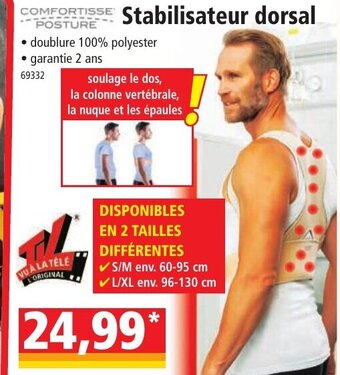 Norma Stabilisateur Dorsal offre