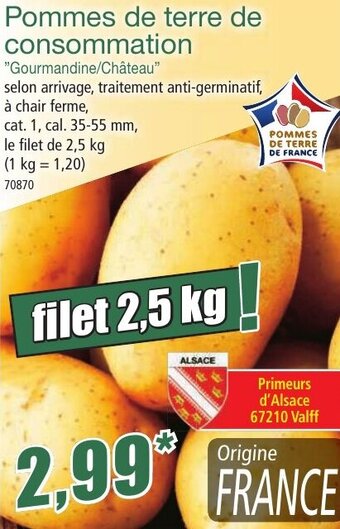 Norma Pommes de terre de Consommation offre