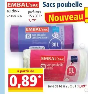 Embal'Sac Sacs Poubelle