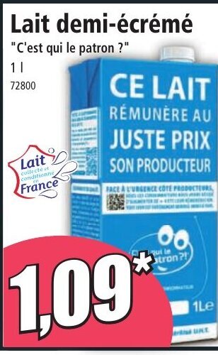 Norma Lait Demi-écrémé offre