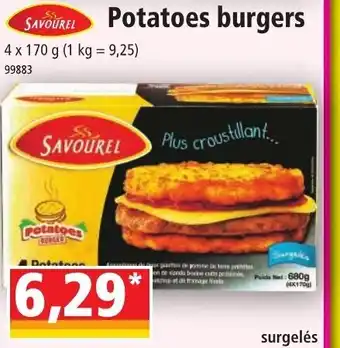 Norma Potatoes Burgers offre