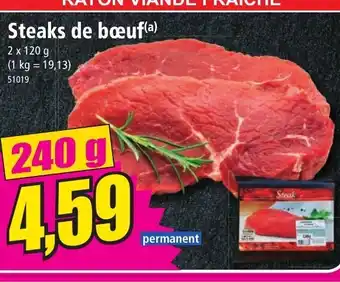Norma Steaks de Bœuf offre