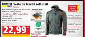 Norma Veste de Travail Softshell offre