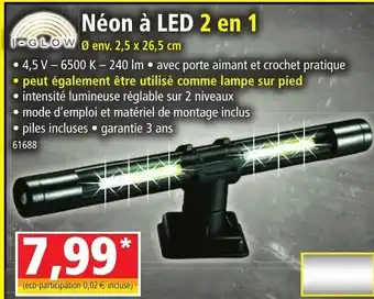 Norma Néon á LED 2 en 1 offre