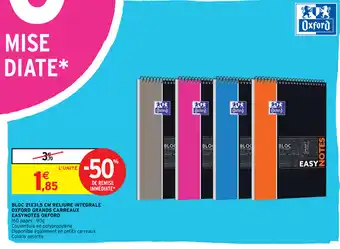 Intermarché Bloc 21Z31,5 CM Reliure Integrale offre