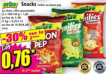 Norma Priff Snacks offre