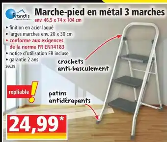 Norma Marche-Pied en Métal 3 Marches offre