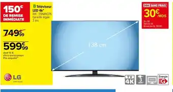 Carrefour Téléviseur LED 4K offre