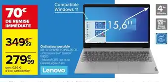 Carrefour Ordinateur Portable offre