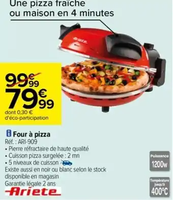 Carrefour Four à Pizza offre