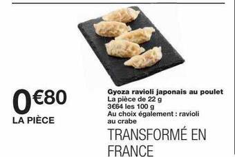 Monoprix Gyoza ravioli japonais au poulet offre