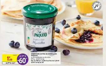 Confiture extra de myrtilles paquito
