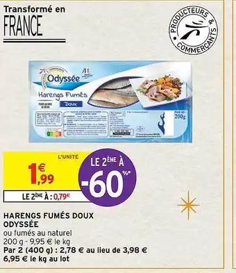 Intermarché Harengs fumés doux odyssée offre