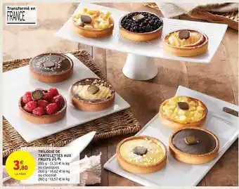 Trilogie de tartelettes aux fruits
