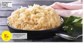 Intermarché Choucroute cuite au riesling offre