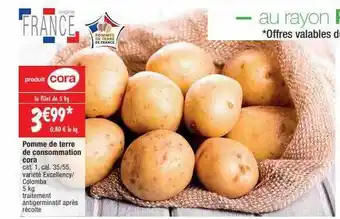 Cora x Carrefour Pomme de terre de conservation cora offre