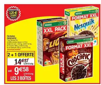 Cora x Carrefour Céréales chocapic offre