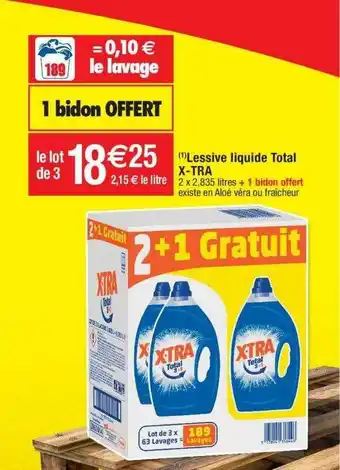 Cora x Carrefour Lessive liquide total x-tra offre