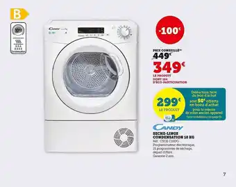 SĂšche-linge condensation 10 kg candy