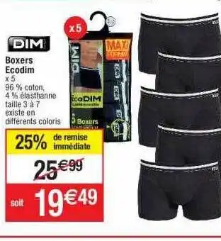 Boxers ecodim dim