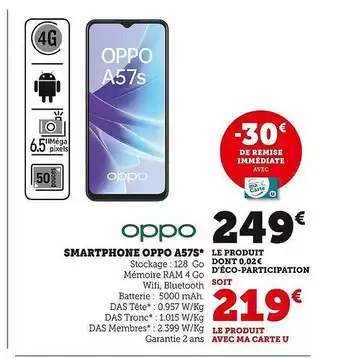 Hyper U Smartphone oppo a57s offre