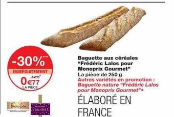 Monoprix Baguette aux céréales offre
