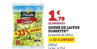 Super U Cœur de laitue florette offre