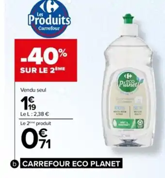 Carrefour Liquide Vaisselle Carrefour Eco Planet offre