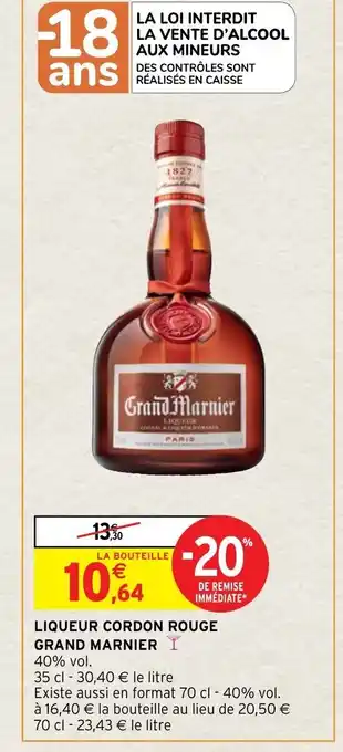 Intermarché Liquer Cordon Rouge Grand Marnier offre