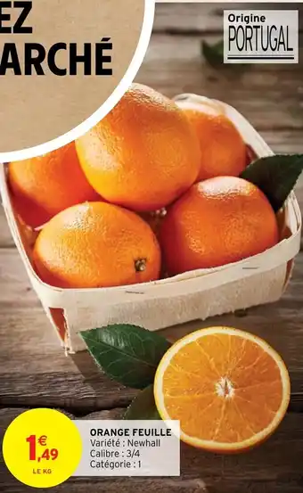 Intermarché Orange Feuille offre