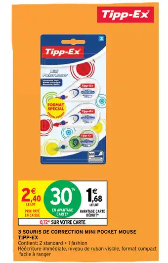 3 Souris De Correction Mini Pocket Mouse Tipp-Ex
