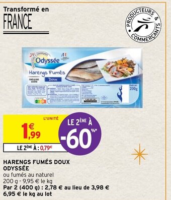 Intermarché Harengs Fumés Doux Odyssée offre